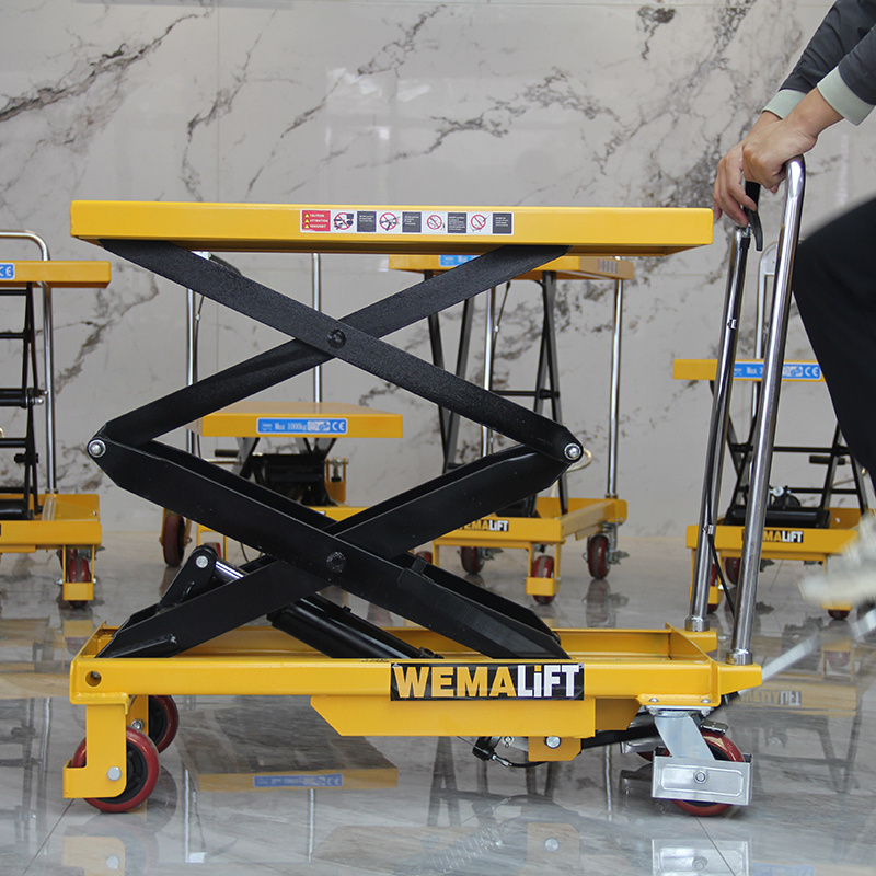 PTS double scissor platform lift table hydraulic platform truck lift table