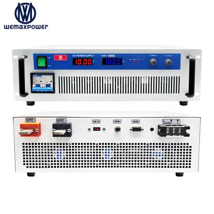 High power variable ac to dc 10KW switching mode 10a 1000v dc power supply