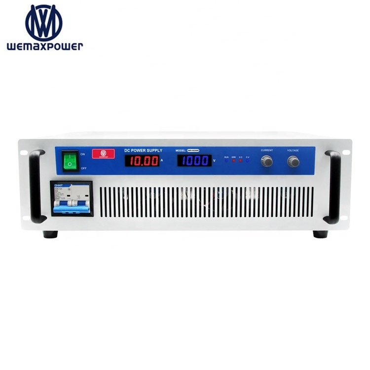 High power variable ac to dc 10KW switching mode 10a 1000v dc power supply