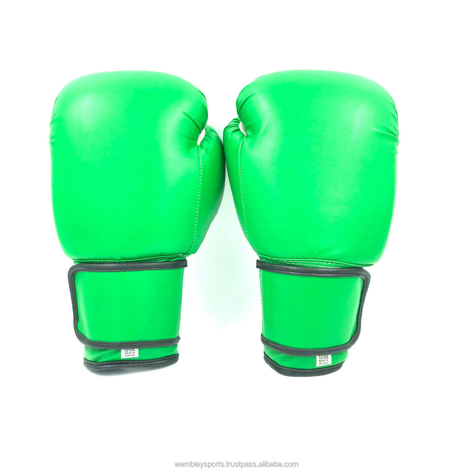 Popular good boxing gloves fighting punching bag training plain blank green kickboxing sports Training Gloves