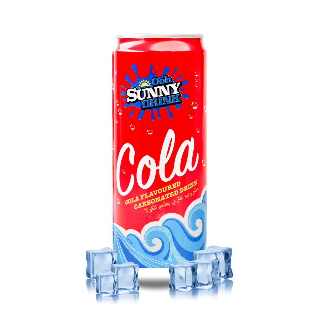 Top Selling Halal Certified Brand Ooh Sunny Assorted Flavor, Cola  Soft Drinks 325ml Slim Can Malaysia Wholesaler