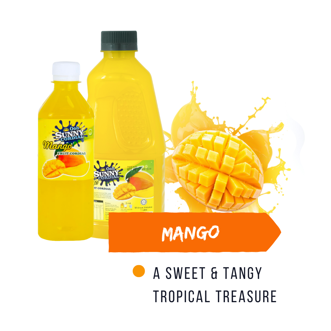 Malaysia Ooh Sunny Brand Concentrated Tropical Fruits Juice 500ml or 1 Litre Packaging Orange Strawberry Mango Mixed Fruits