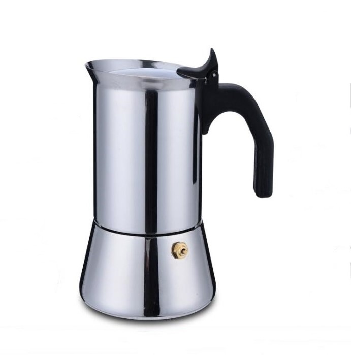 Professional Moka Pot Stainless Steel / 4 Cup And 6 Cup Coffee Moka Pot