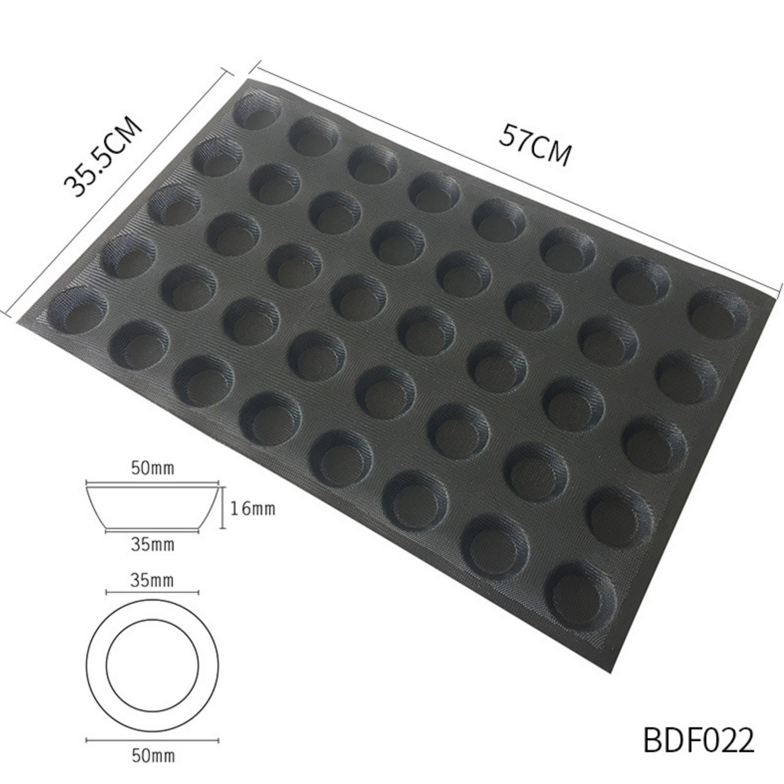 Commercial Use Silicone Cupcake Tray / Mold For Mini Muffin