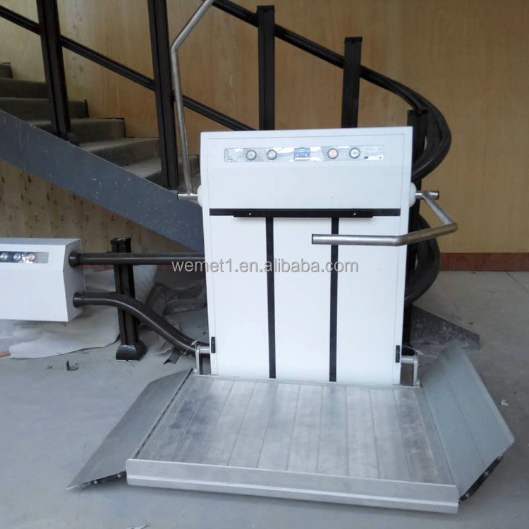 250kg Stair Climbing lift inclined wheelchair lift inclined platform lift disable people