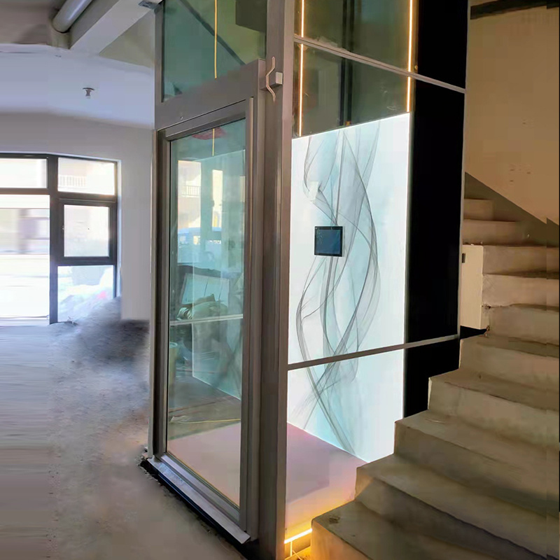 house elevator hydraulic home internal lift price 2/3/4 floors indoor outdoor small home elevator for 2 person