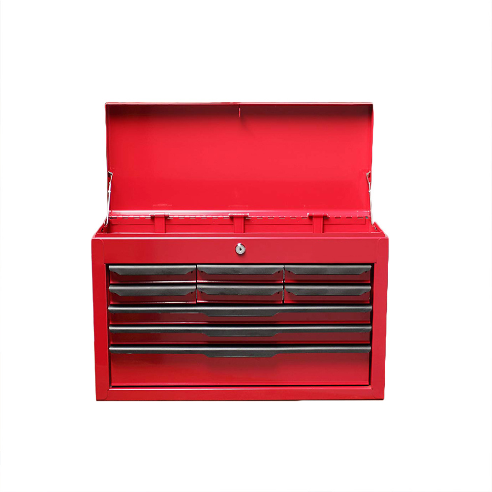 Factory Direct Supply Red 9-DRAWER HEAVY DUTY TOOL CHEST WITH BALL BEARING DRAWER SLIDES