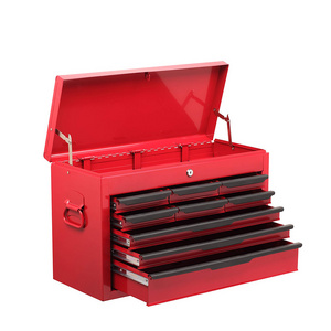 Factory Direct Supply Red 9-DRAWER HEAVY DUTY TOOL CHEST WITH BALL BEARING DRAWER SLIDES