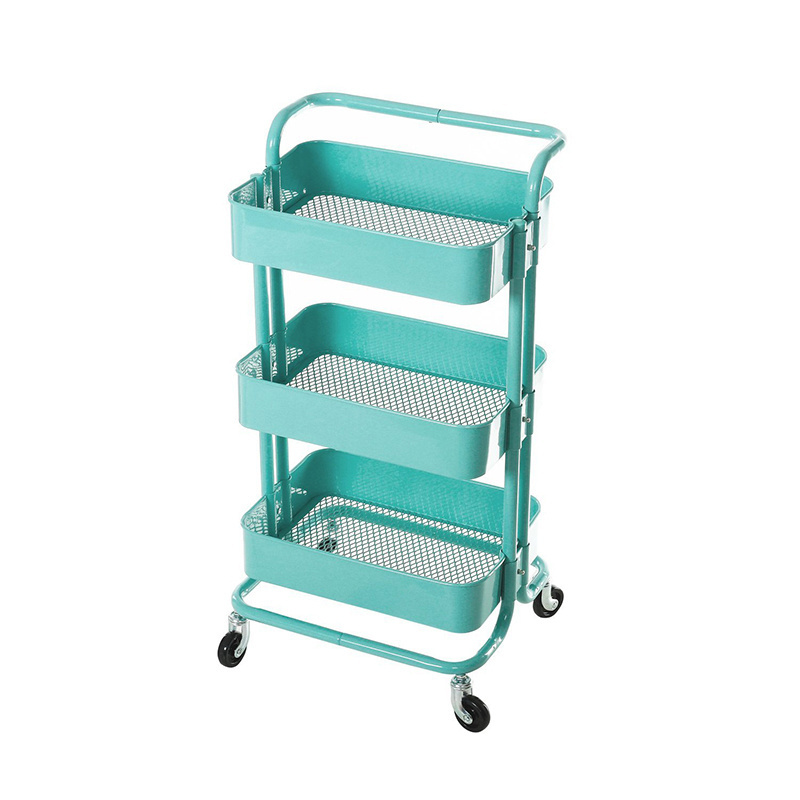 China factory 3-Shelf metal Medical trolleys,utility cart for medical, hotel, restaurant