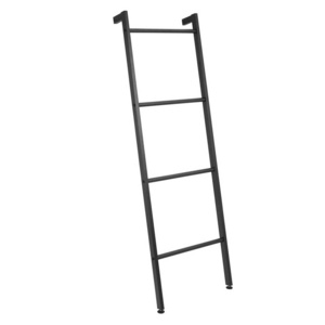 Free Standing Wall Leaning Decorative Bath Towel Rack Bar Storage Ladder Shelf - for Bathroom, Kitchen; Holds Towels, Blanket,