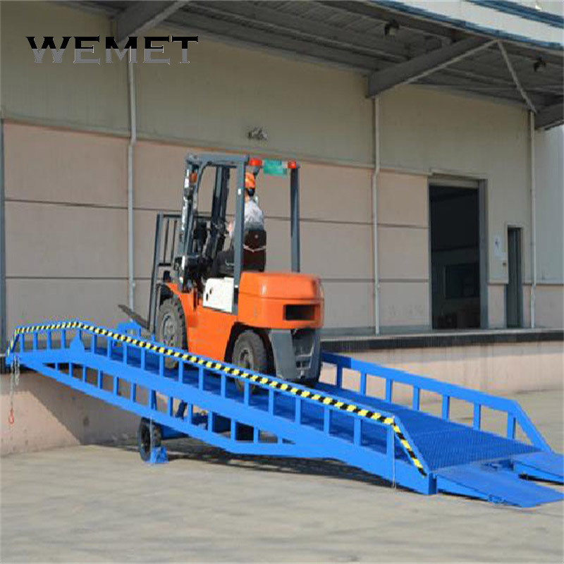 portable mobile truck loading ramp yard truck ramp hydraulic container dock ramp