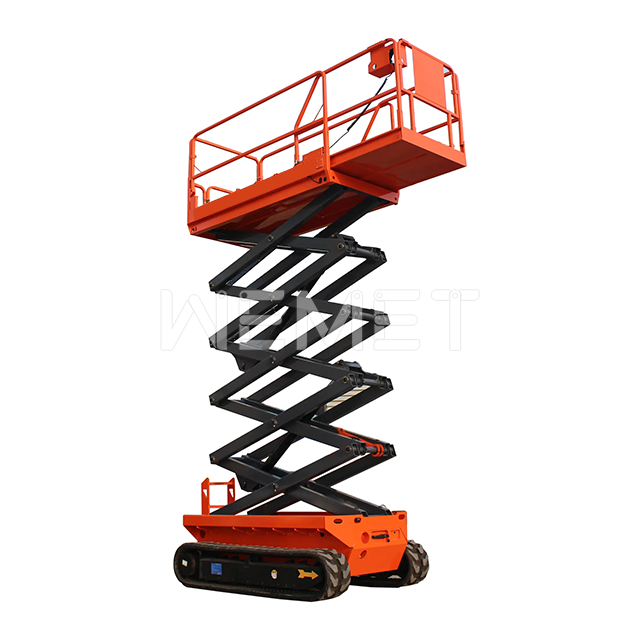 Rough terrain scissor lift mobile mini skylift electric scissor lift for sale