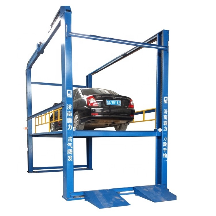 Customized hydraulic basement garage four post car lift double level car parking lift