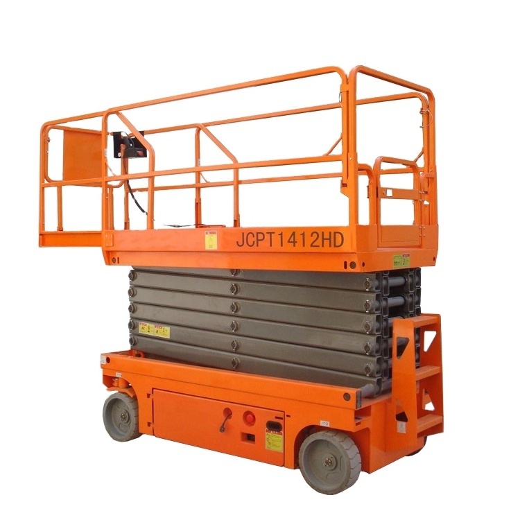 6M 8m 10m 12m 14m Mobile hydraulic movable aerial lifts electric scissor lifts aerial work platform for sale