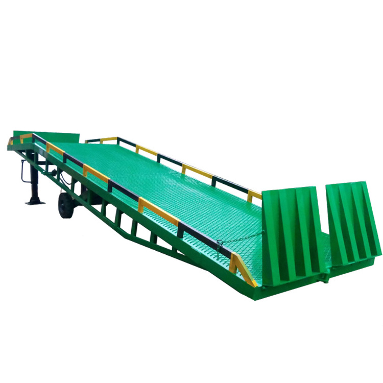 portable mobile truck loading ramp yard truck ramp hydraulic container dock ramp