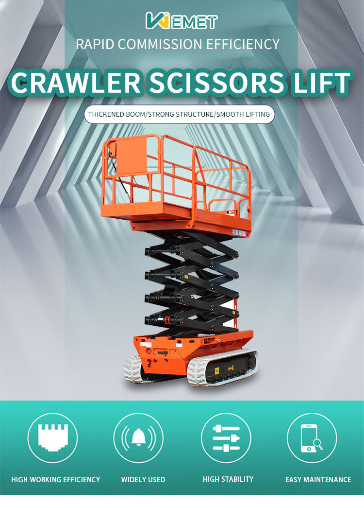 Rough terrain scissor lift mobile mini skylift electric scissor lift for sale