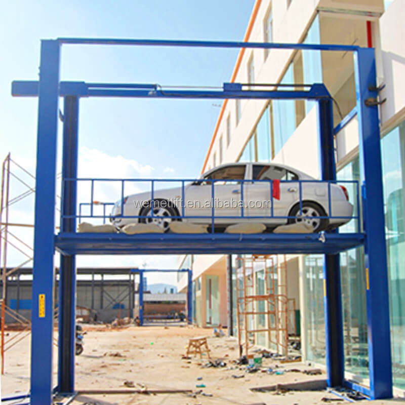 Customized hydraulic basement garage four post car lift double level car parking lift