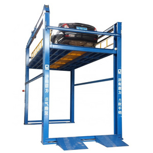 Customized hydraulic basement garage four post car lift double level car parking lift