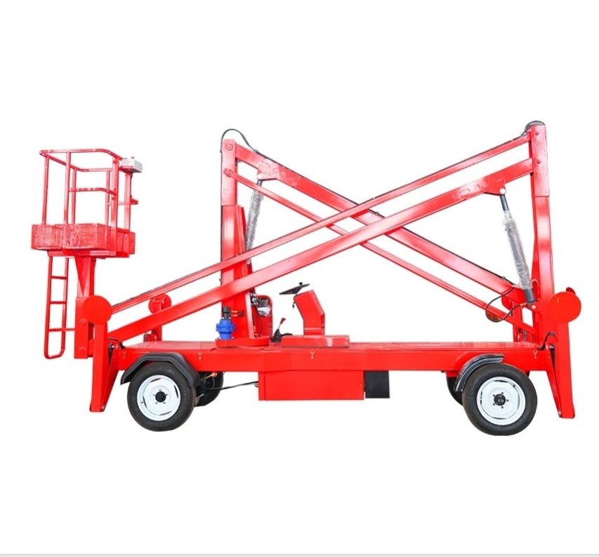 Self-propelled Electric Trailer Telescopic Articulated Cherry Picker Spider Lift Towable Boom Lift Aerial Work platform