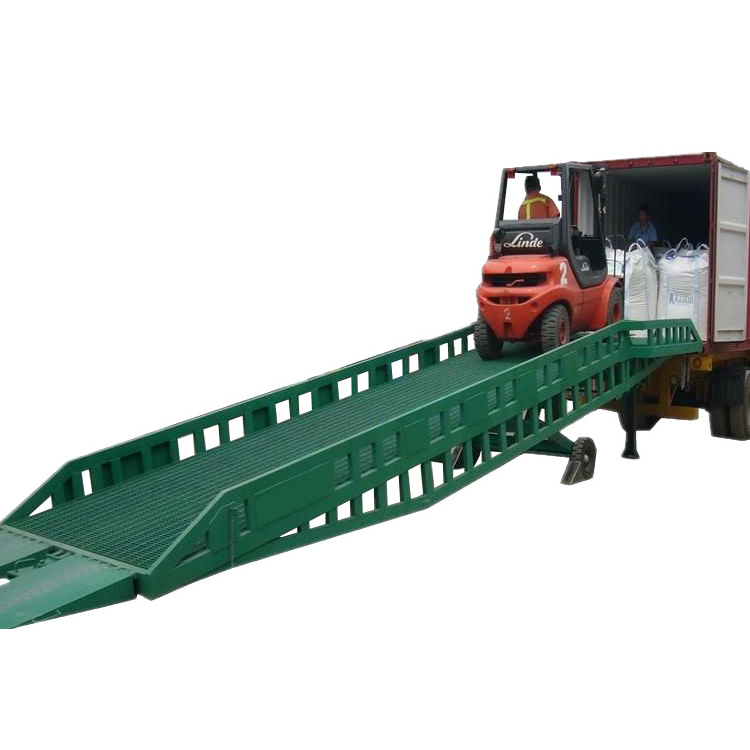 portable mobile truck loading ramp yard truck ramp hydraulic container dock ramp