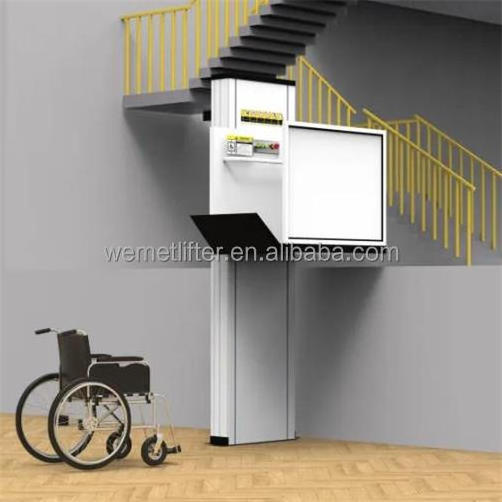 WEMET 250kg  hydraulic outdoor vertical wheelchair disabled lift elevator price