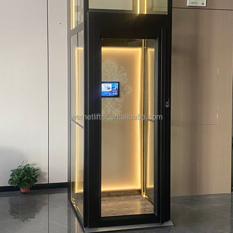 3-4 person Villa Home elevator house hydraulic lift passenger home elevator