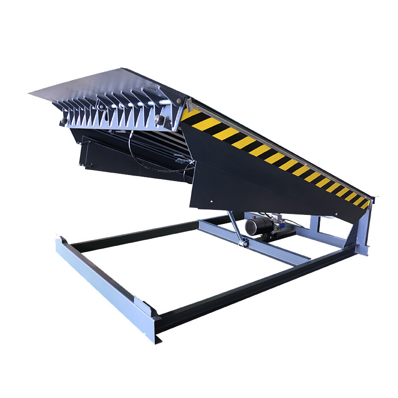 Warehouse Adjustable Container Ramp Hydraulic Mobile Loading Dock Ramp Yard Ramp for Forklift truck