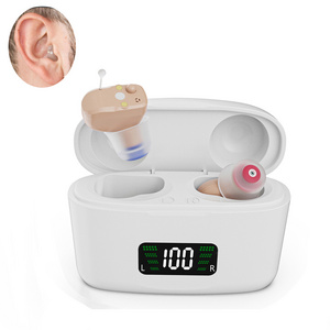 Wholesale OEM ODM Elderly Hearing Aids For the deaf Mini Sound Amplifier Digital Rechargeable Hearing Aid