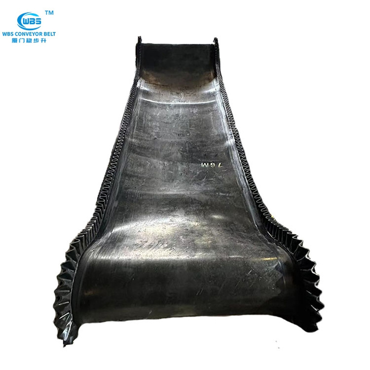 Stone Crusher Mining Coal Wear Resistant EP500/3 Side wall rubber Skirt Conveyor Belt For Sale