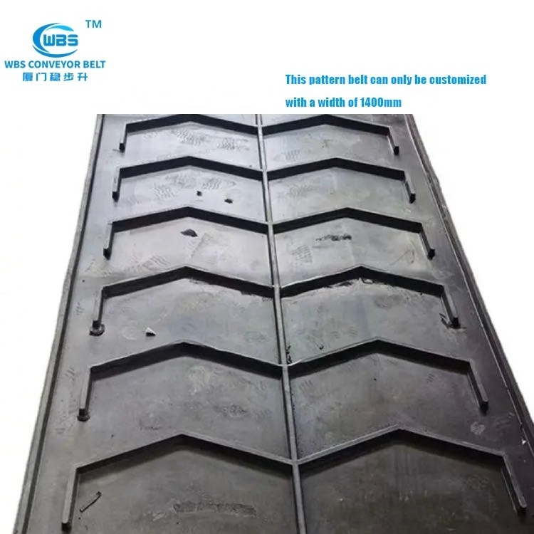 high quality EP1000/4 herringbone pattern conveyor belt for mine conveyor