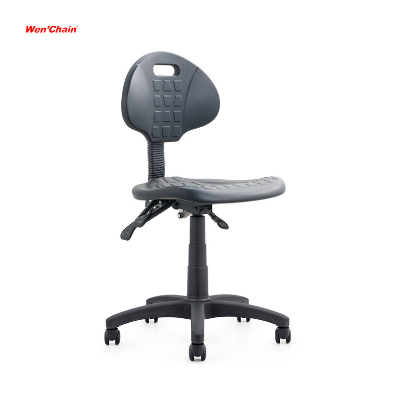 Clean Room Medical Office Chair Without Arms Industrial Laboratory ESD Plastic Office Staff Working Lab Task Chair With wheels