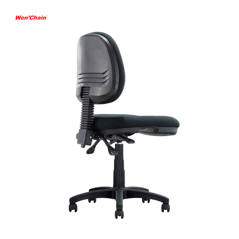 Office chair work task chair without arms fabric swivel typing computer office desk midback staff task chair