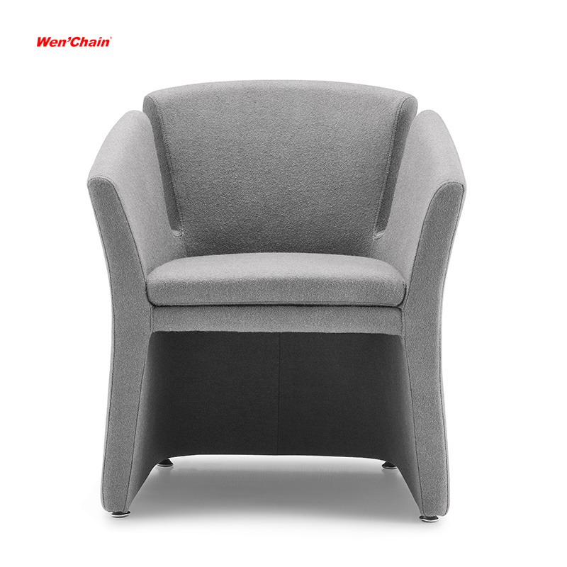 Simple Cool Single Sofa Design Lobby Area Meeting Room Fabric Tub Chair Lounge Sofa Chairs