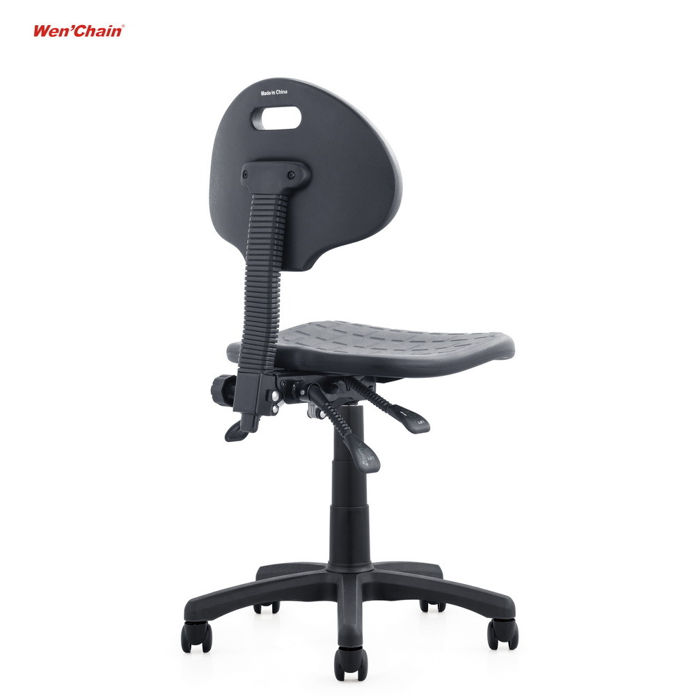 Clean Room Medical Office Chair Without Arms Industrial Laboratory ESD Plastic Office Staff Working Lab Task Chair With wheels