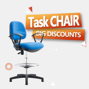 High Quality Fabric Swivel Computer Bar Stool Chair Comfortable Chaises De Bureau Ergonomic Plastic Back Office Task Chair