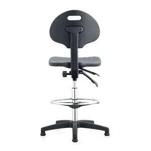 Height Adjustable round lifting stool esd chair antistatic PU cover clean room furniture ESD chair