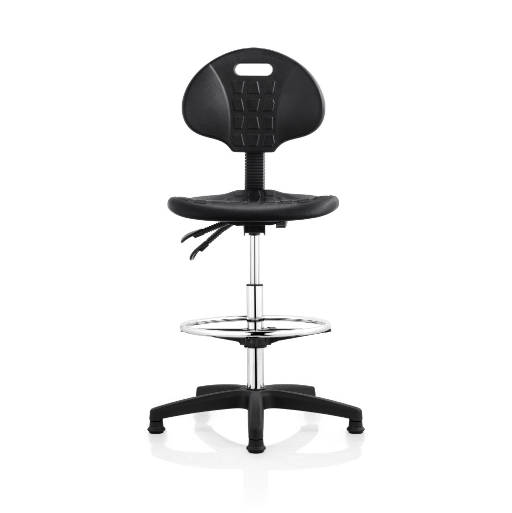 Height Adjustable round lifting stool esd chair antistatic PU cover clean room furniture ESD chair