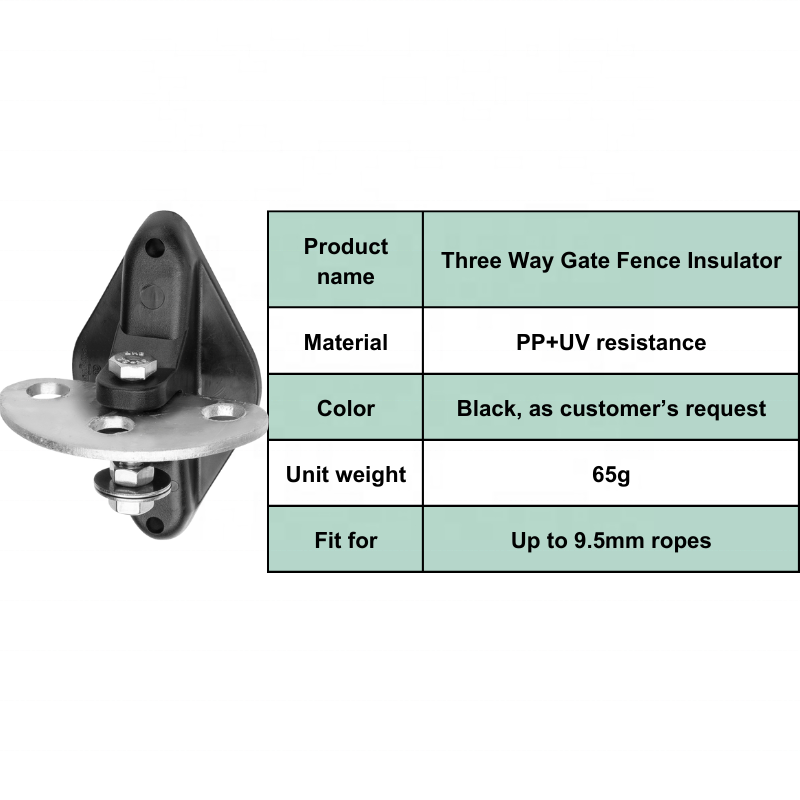 Connected With Gate Handle Farm Fence Gate Anchor Ring Wood Post Insulators For Fencing