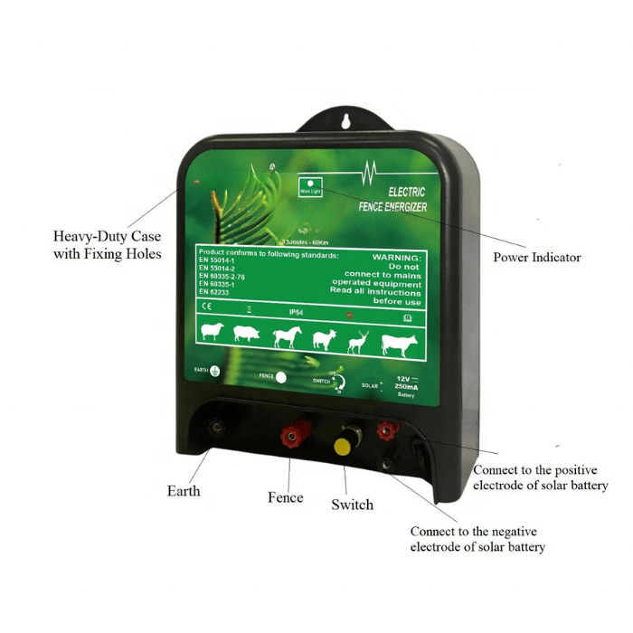 Elife China Manufacture Quality Customized  Solar Products Fence Energizer Charger For Agriculture