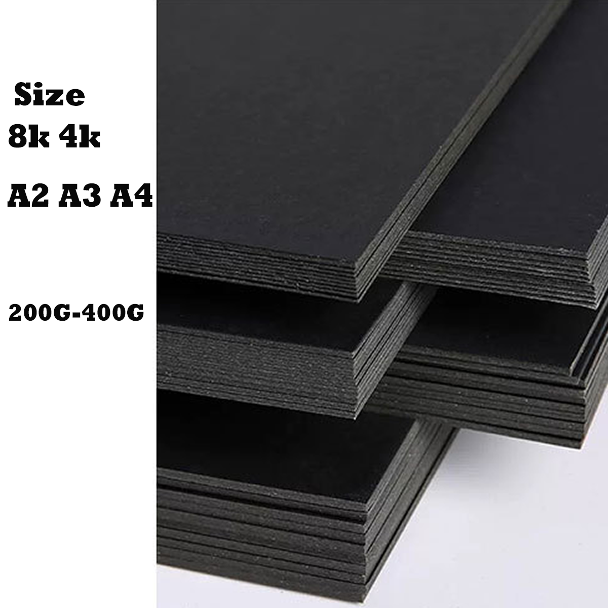 a4 black paper packing box 110g high stiffness black paper raw black parchment core paper in rolls black chipboard for tagr