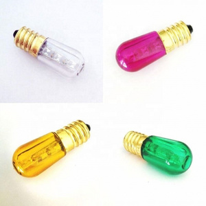 waterproof Colorful 14V 24V E14 0.3W led Papaya bulb mini  small night light for outdoor decoration