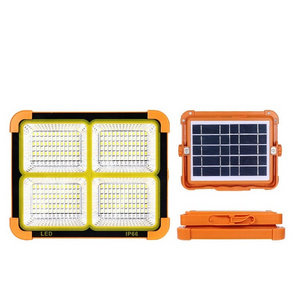 China Manufacturer solar portable light DC 6v solar emergency led flood light IP66 Outdoor Solar USB Rechargeable Spotlight