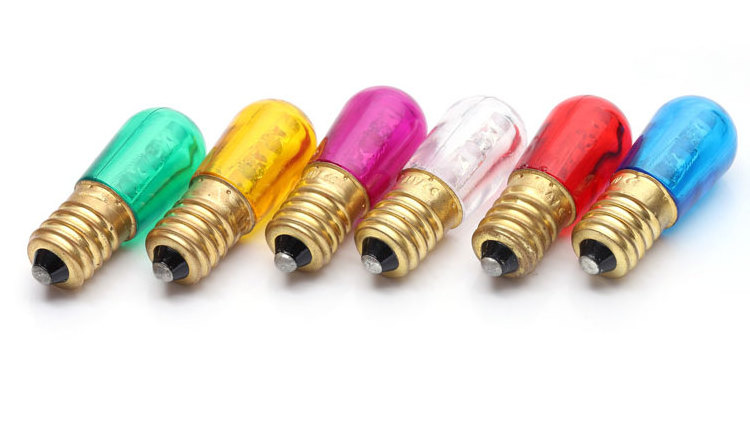 Plastic mini led bulb E14 warm red green blue yellow 14v led bulb E14 24v lamp