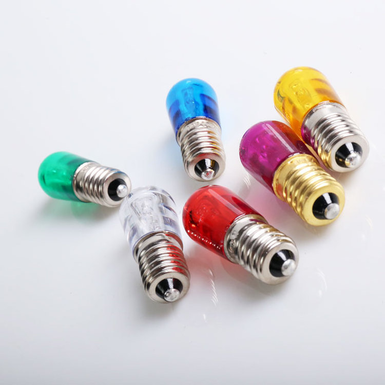 Plastic mini led bulb E14 warm red green blue yellow 14v led bulb E14 24v lamp