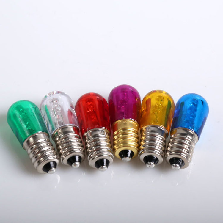 Plastic mini led bulb E14 warm red green blue yellow 14v led bulb E14 24v lamp