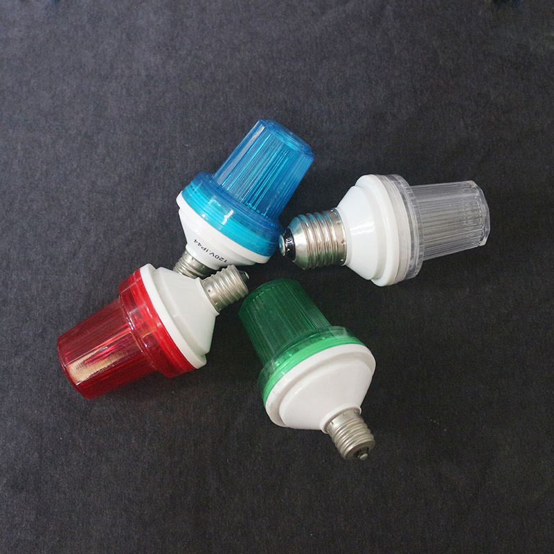 IP65 Flashing light bulb E27 strobe bulb 230v red green yellow blue colors B22 strobe bulb 1w