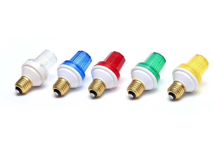 IP65 Flashing light bulb E27 strobe bulb 230v red green yellow blue colors B22 strobe bulb 1w