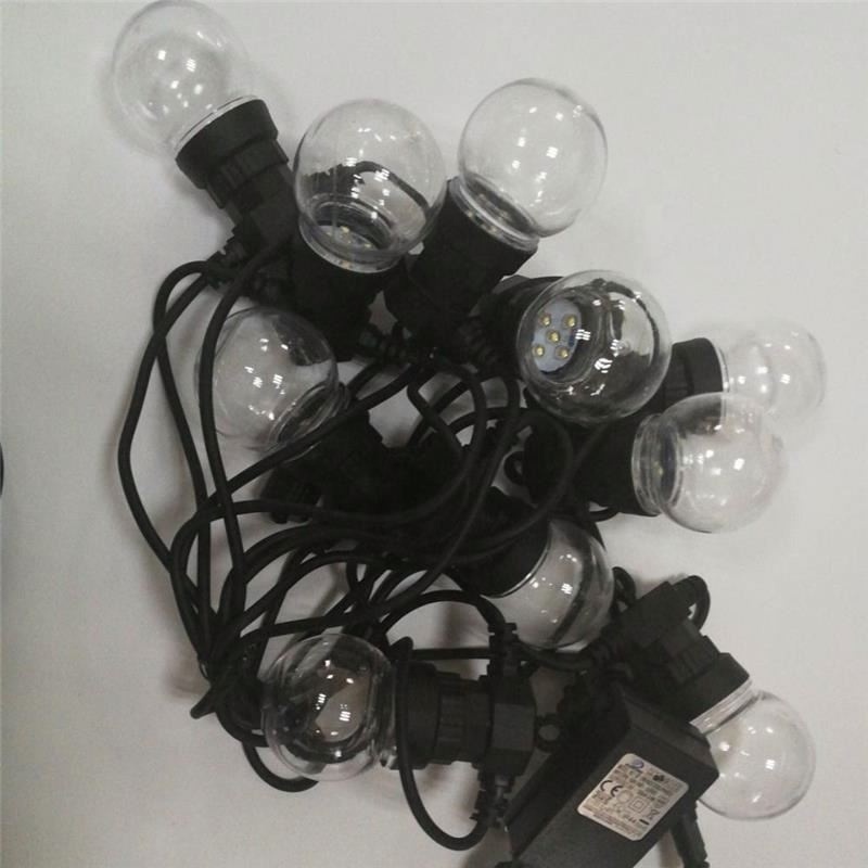 warm white  clear bulbs  G50 Globe Led Connectable Patio Light String  garden patio 24v  g50 led light chain