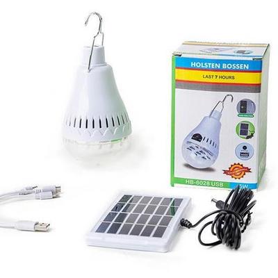 Portable Solar Light Solar Rechargeable Bulb with Solar Panel Support Mobile Phone USB Charging Led Bulb Light