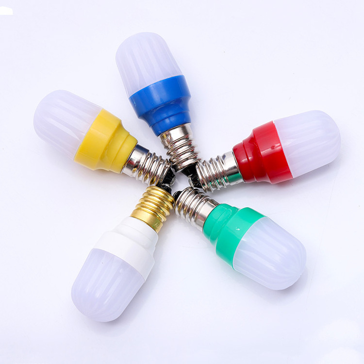 Lamp 220v E14 0.5w 	rgb light bulb Smart Papaya Bulb For Outdoor Decoration Small Night Bulb Light 24v Led Light